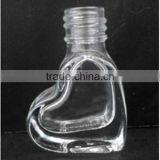 5ml Transparent Glass Nail Polish Oil Bottle With Heart Shape thumbnail-1
