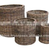 2012 Indoor Flower Baskets/ pure natural material planters