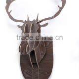 DIY 3D Cut Model Kit- Wooden Puzzle Kit for Educational &Wall Decor - Construct a Creative& Visual Model on Your Own Deer Head thumbnail-4