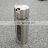 Handsome Glass Oil Bottle With Stainless Steel Coating thumbnail-1