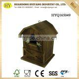 New Small Unfinished Wooden Bird House Wholesale thumbnail-1