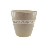 Factory Price Food Grade Green Technology Bamboo Fiber Garden Round Plant Pot thumbnail-3