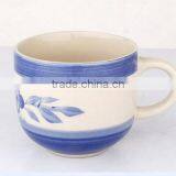 9cm Hand-painted Large Enamel Large Soup Mugs thumbnail-1