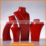 High-end Red Neck Mannequin for Jewelry Display Stand thumbnail-1