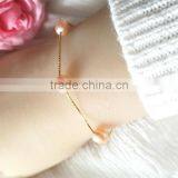 8-9mm Pink Rice Shape Freshwater Pearl Bracelet thumbnail-3