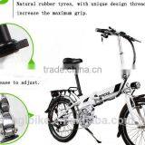 20 Inch Mini Folding Electric Bike Consealed Lithium Battery Ebike With Disc Brake White Color thumbnail-2