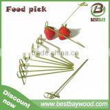 Factory Wholesale Knotted Bamboo Skewer With Twisted thumbnail-1