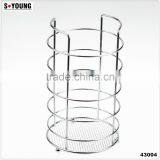43004 Steel Wire Sink Basket Cutlery Holder Cooking Utensils Storage Kitchen Rack thumbnail-1