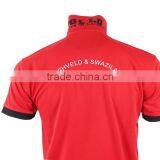 Customized Fabric Embroidery or Printed Brand Name Short Sleeves Custom Sports Polo Tee Shirt thumbnail-5