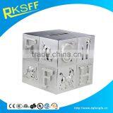 Cube Silver Alphabet and Animal Money Bank/coin Bank Box for Kid Christmas Gift thumbnail-4