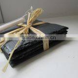 4/s Natural Decorative Stone Slate Writing Slate Chalk Cutting Board With Chalk thumbnail-2