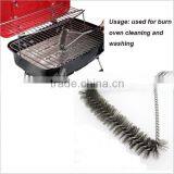 2016 Amazon Hot Sell Food Grade 12" BBQ Cleaning Grill Brush With Plastic Handle thumbnail-3