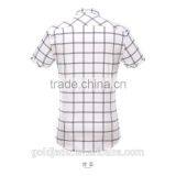 100% Cotton Shorts Sleeve Men Shirts Casual Shirts Custom Plaid Shirts thumbnail-5