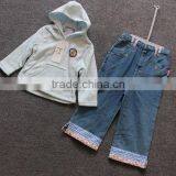 Latest Design 3pcs Children Clothing Set With Long Sleeve Jacket Spring Children Clothing Set thumbnail-1