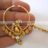 HOOP NATH Press NOSE RING GOLD PLATED thumbnail-3