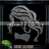 Afro Girl Rhinestone Transfer Wholesale,Iron on T- Shirt Sticker thumbnail-3