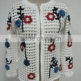 Garment Manufacturer Ladies Long Sleeve Multi Flower Beach Cover Kaftan thumbnail-1