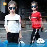 AS-595G New Arrival Sports Clothes Wholesale Factory Children's Clothes Sets Girls' 2pcs Fancy Clothing