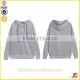Zipper Pocket On Sleeve Two String Ribbing With Spandex Hem Blank Good Quality Hoodies Wholesale Chest Printing thumbnail-1