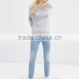 2016 Hot Sale Women Blank Long Sleeves Girls Favorite T-shirt thumbnail-4