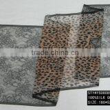 Lady Silk Scarf, Crepe GGT, Long Scarf, Tassels thumbnail-1