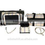 Fashion Oxford Front Packed Clathrate Pet Carrier Bag thumbnail-1