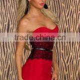 Sexy Women Bra Lace Dress Strapless Cocktail Club Dresses For Wholesale thumbnail-2