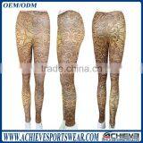 Wholesale Custom Polyester Spendex Dry Fit Brand Name Leggings, Women Fitness Legging Pants thumbnail-3