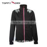 201501007020 Reflective Print Black Women's Soft Shell Jacket thumbnail-1