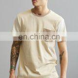 2017 Pure And Fresh Custom Men Shortsleeve Pocket Shirts Contrast Color O-collar Loose Style T-shirt thumbnail-4