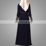 High Fashion Embroidery Baju Kurung Popular Baju Melayu Modern Beads Malaysia Suit Jubah Online thumbnail-5