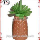 Luau Tropical Pineapple Sipper Cups With Straw