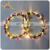 High Quality Led Flower Crown,colorful Shinny Led String Lights Flower Headband
