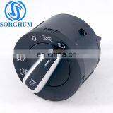 Chrome Headlight Fog Lamp Switch Control For VW 5ND941431A