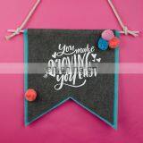 Cusotomize Size and Color Promotional Felt Pennants as Gift With Customized thumbnail-1