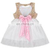 Baby Sequin Heart Shape Top Tulle Dress Princess Frock Design Dress Flower Girl Dresses thumbnail-2