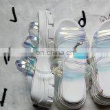 daily wear fashionable Wholesale platform sandals women Hot design 2020 thick bottom wedge sandals