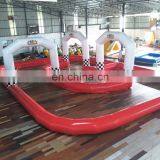 Portable Outdoor Inflatable Sport Game Zorb Ball Go Kart Inflatable Race Track thumbnail-2