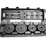 Commercial Vivanstar ST7881 Professional Black Barbell Adjustable Weight Plate Dumbbell Set thumbnail-2