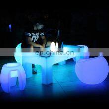 Top Seller Rental Event Growing Furniture White Plastic Luminous LED Light Sofa for Bar thumbnail-5