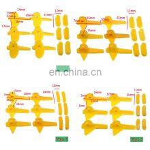 12Pcs/Set Tyre Nylon Mount Demount Machine Accessories Head Insert Rim Protector Tyre Changer Rim Protectors Yellow thumbnail-3