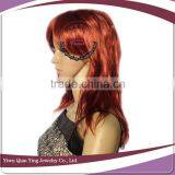 Short Smooth Women Brown Synthetic Hair Wigs thumbnail-2
