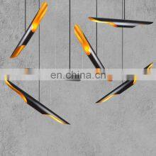 Modern Art Restaurant Coffee Bar Black Metal Pedant Lamp CE thumbnail-5