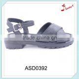 Latest Asian Style Wholesale Slingback Low Heel Sandals Shoes for Women With Buckle thumbnail-1