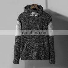 Merchant Direct Sale Half High Neck Pullover Hooded Loose Knit Men's Men's Sweater thumbnail-2