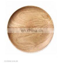 Eco-Friendly Round Design Wooden Dish Plate thumbnail-2