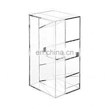 Clear Acrylic Office Desktop Letter Mail Sorter Pen Holder 4 Tiers Pen Organizer
