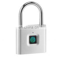 Wholesale Low Price Portable USB Rechargeable IP65 Waterproof Zinc Alloy Smart Biometric Keyless Fingerprint Padlock for Luggage thumbnail-5