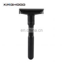 Biodegradable Custom Metal Black Double Edge Adjustable Safety Razor for Men thumbnail-2
