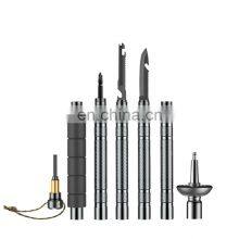 Multi Function Survival Portable Travel Aluminium Multitool Sticks Long Foldable Trekking Pole thumbnail-4